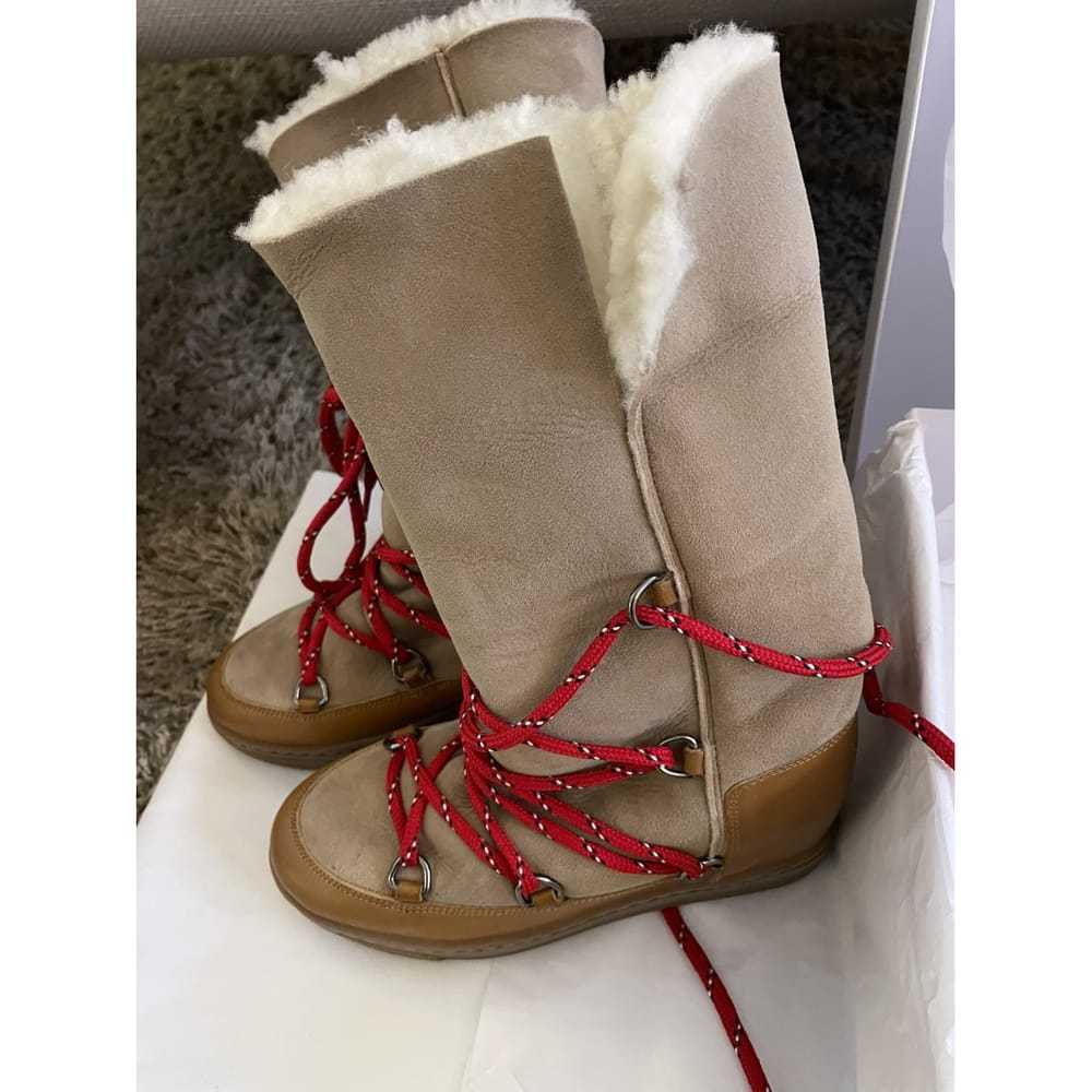 Isabel Marant Nowles leather snow boots - image 3