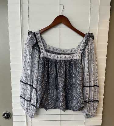 Free People Free People Mostly Meadow Blouse M