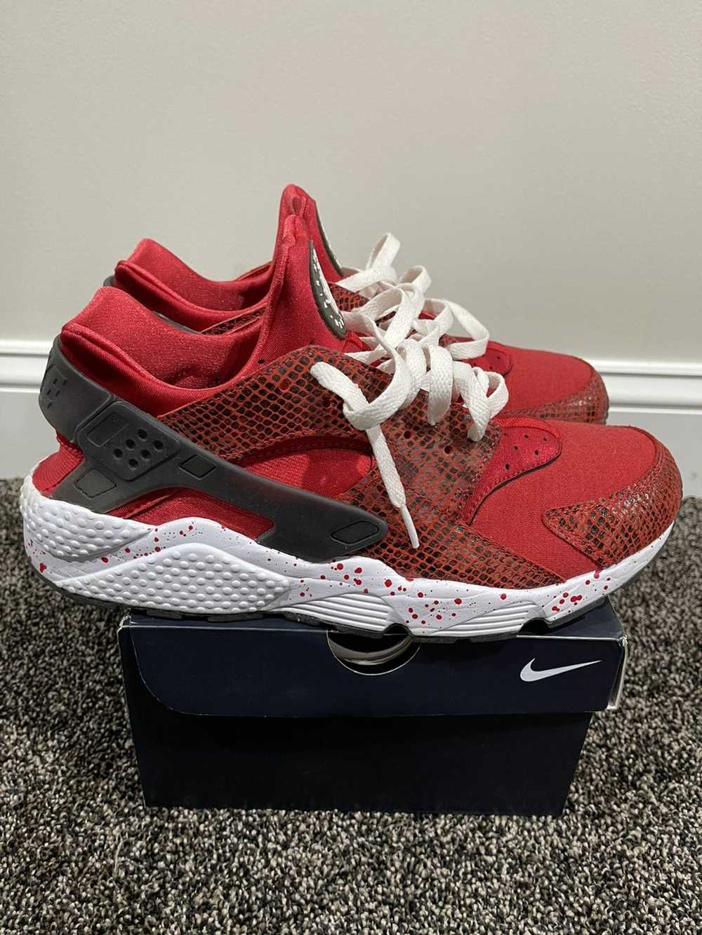 Nike Nike Air Huarache 2015 Premium ID Red Safari… - image 4