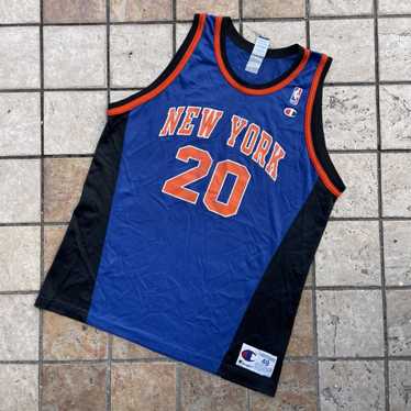 Vintage 90s New York Knicks Jersey Allan Houston #20 NBA Size 44 Men's Med