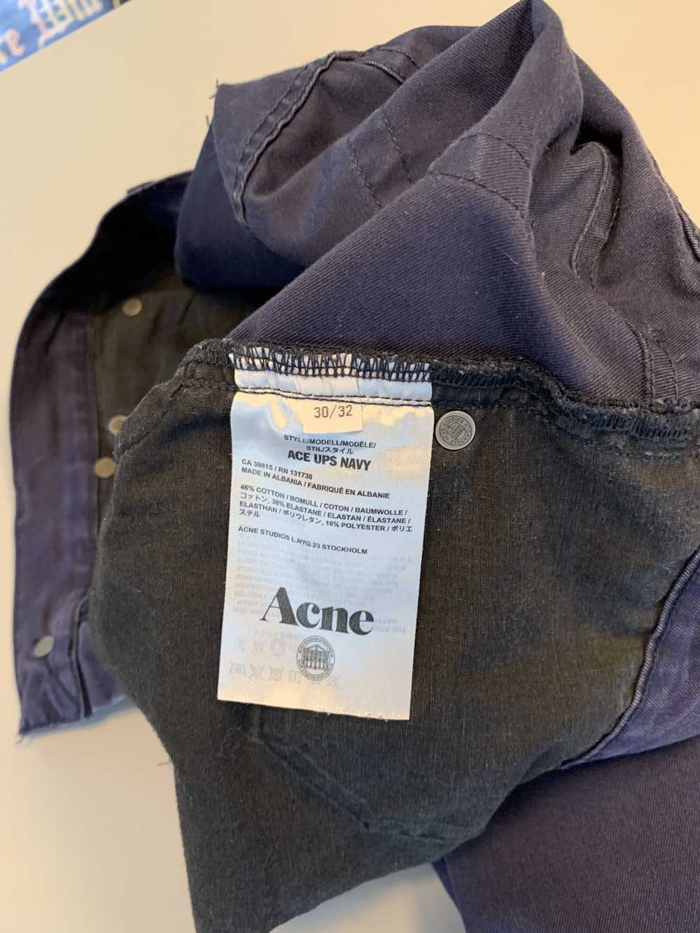 Acne Studios Ace Ups Navy - image 5