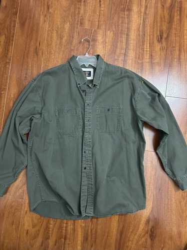 Arrow Olive green button up