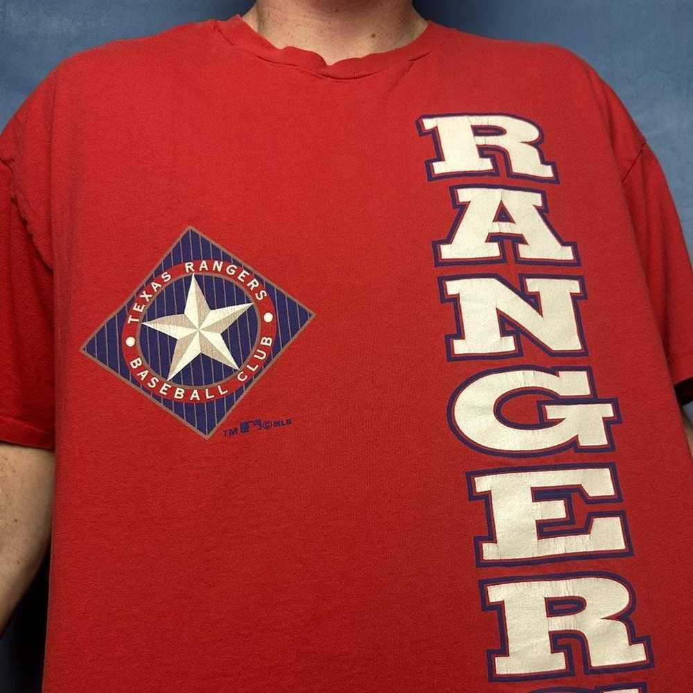 Hanes × MLB × Vintage vintage texas rangers t-shi… - image 4