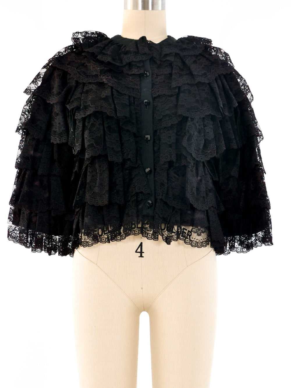 Scott Barrie Tiered Lace Jacket - image 1