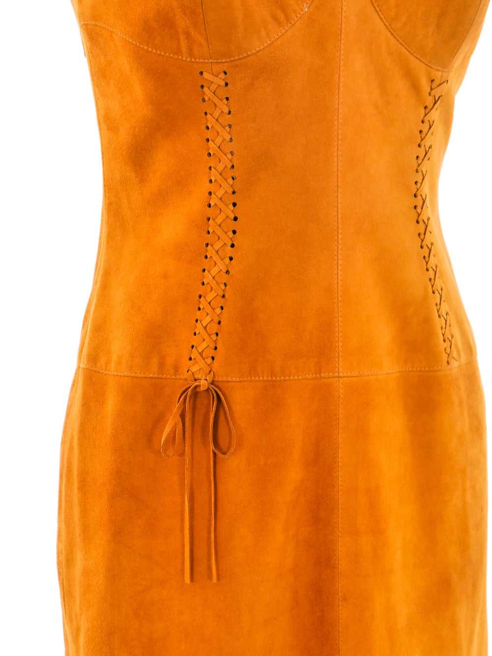 Escada Suede Bustier Dress - image 2