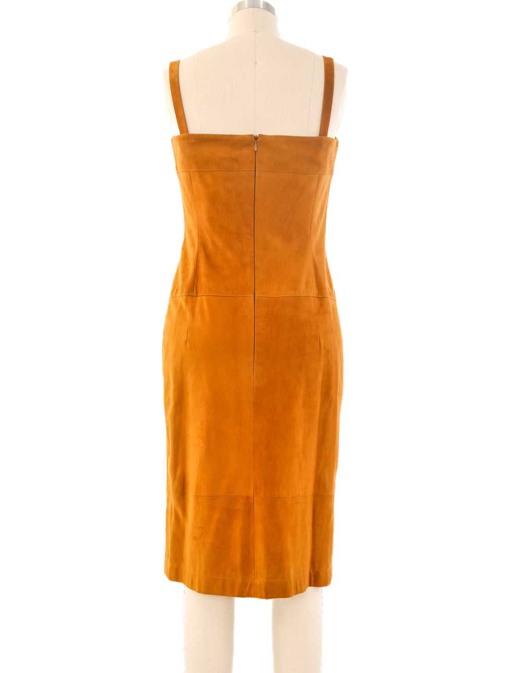 Escada Suede Bustier Dress - image 5