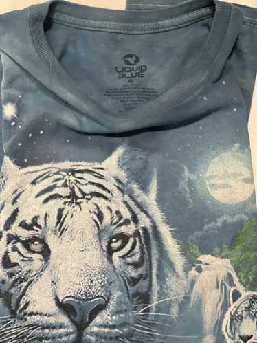 Liquid Blue White Tiger T shirt ❤️‍🔥