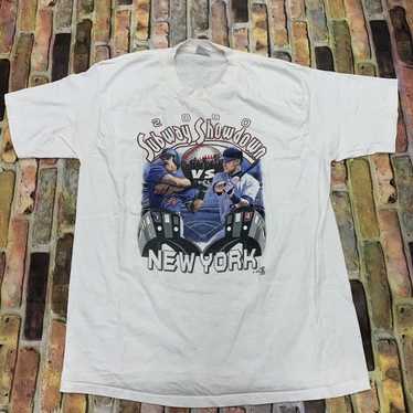 Vintage MLB Subway Series Mets Yankees 2000 T Shirt Showdown Jeter Piazza  Size X