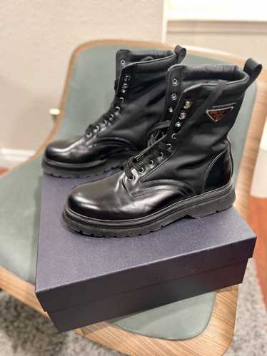 Designer × Luxury × Prada Prada nylon combat boots