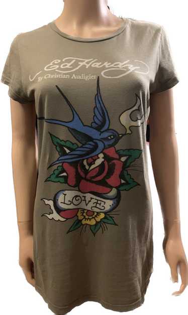 Ed Hardy × Vintage Vintage authentic Ed Hardy t-s… - image 1