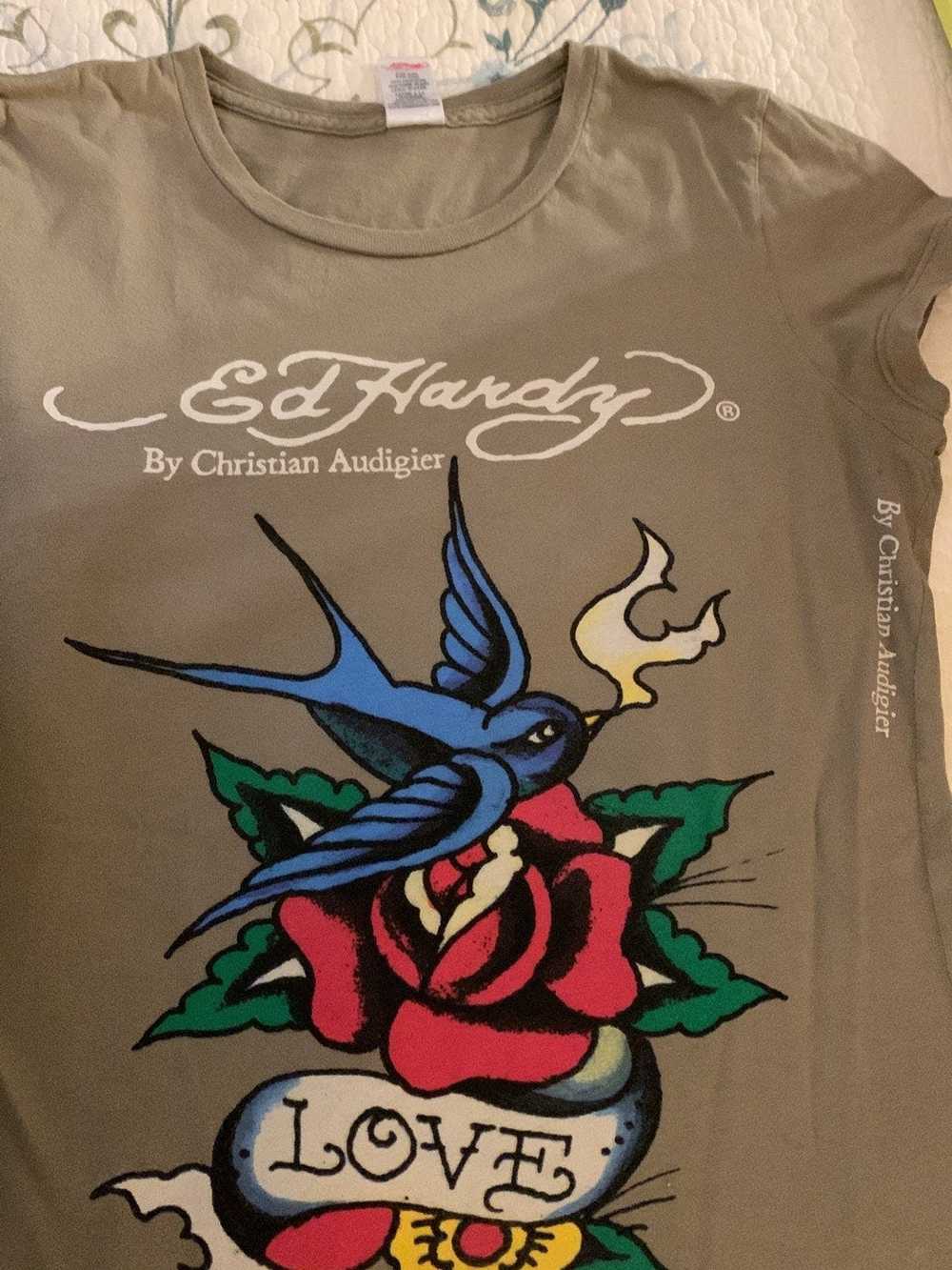 Ed Hardy × Vintage Vintage authentic Ed Hardy t-s… - image 4