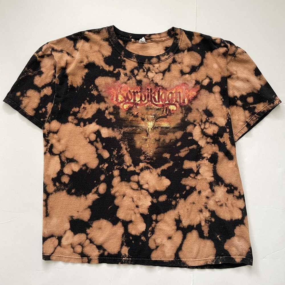 Band Tees × Vintage Vintage Y2K Bleach Dyed Korpi… - image 1