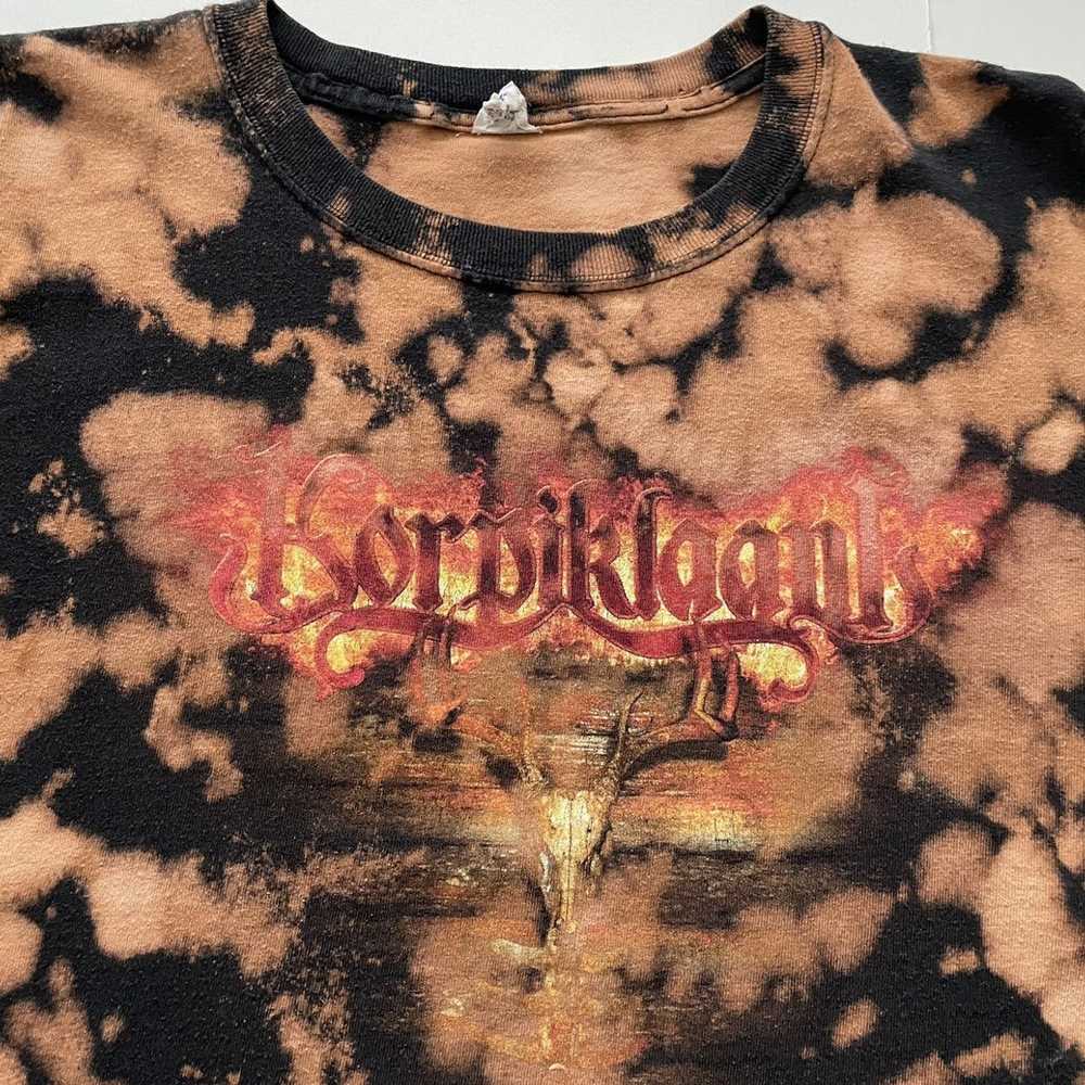 Band Tees × Vintage Vintage Y2K Bleach Dyed Korpi… - image 2