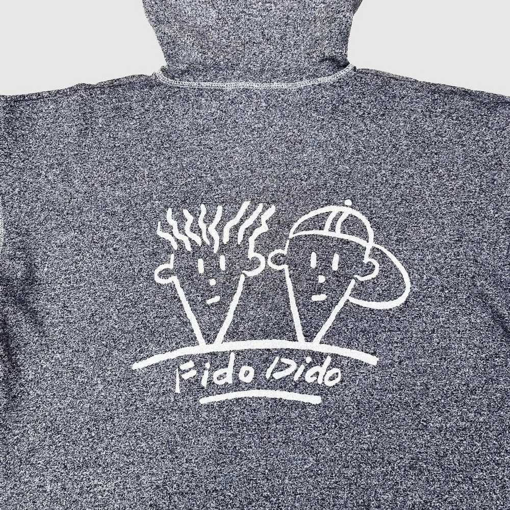 Vintage Fido Dido 80s Vintage Hooded Sweatshirt L… - image 3