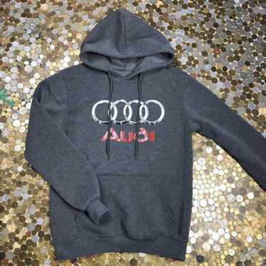Vintage Vintage hoodie with center logo Audi - image 1