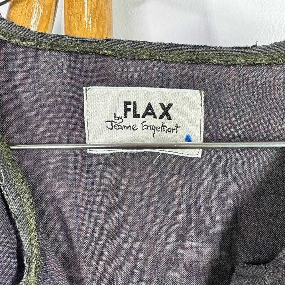 flax FLAX Purple Long Sleeve Shirt Dress Maxi sz M - image 4