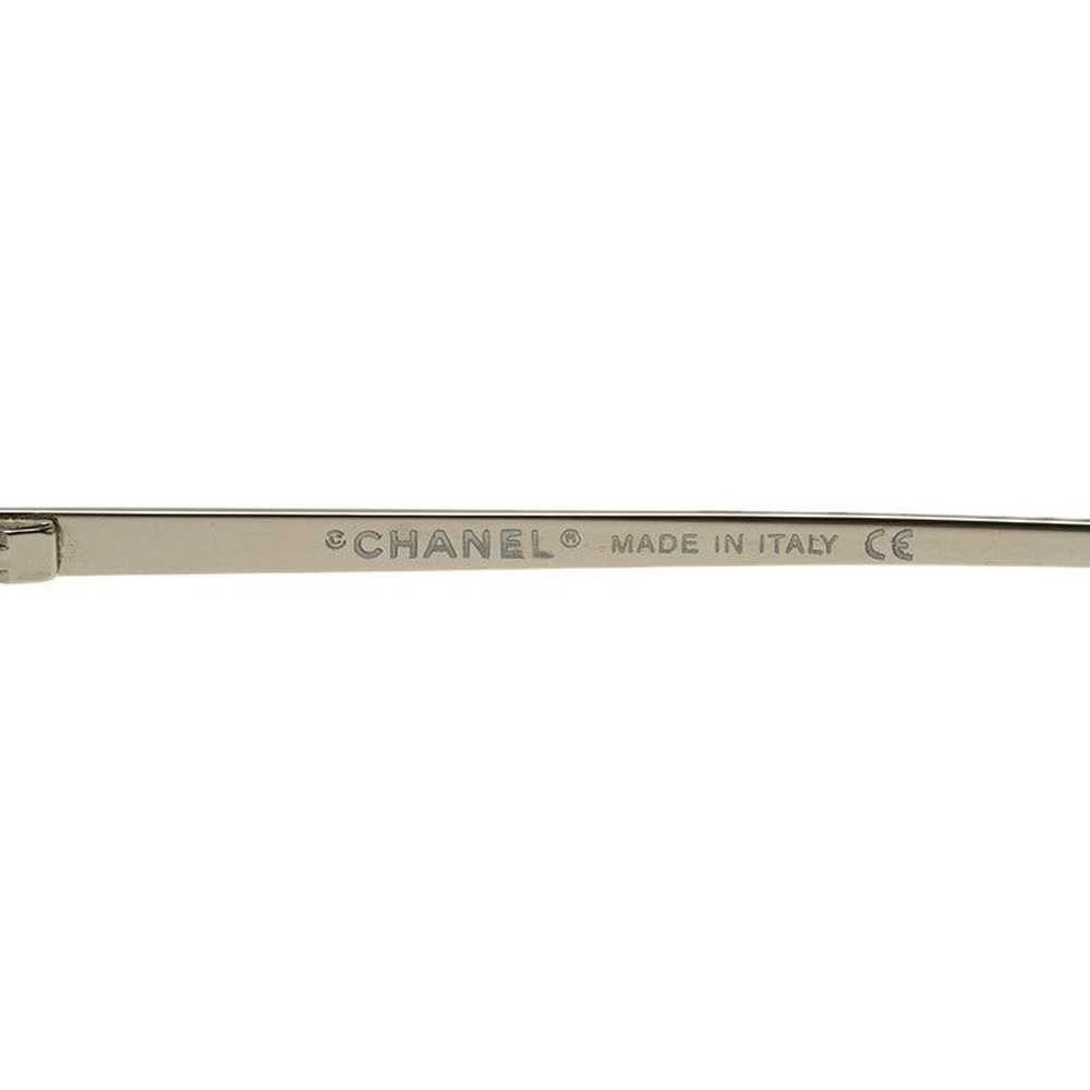 Chanel Chanel Silver Blue Tinted Rhinestone Sungl… - image 6