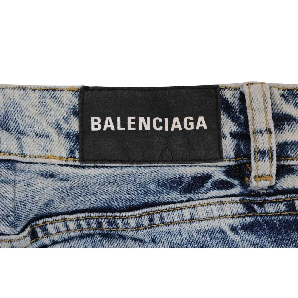 Balenciaga Blue Acid Wash Slim 5 Pocket Indigo De… - image 11