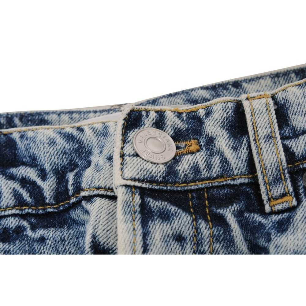 Balenciaga Blue Acid Wash Slim 5 Pocket Indigo De… - image 7