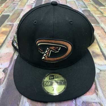 New Era 59FIFTY Black Dome Arizona Diamondbacks Inaugural Patch Jersey Word Hat - Black Black / 7 3/8
