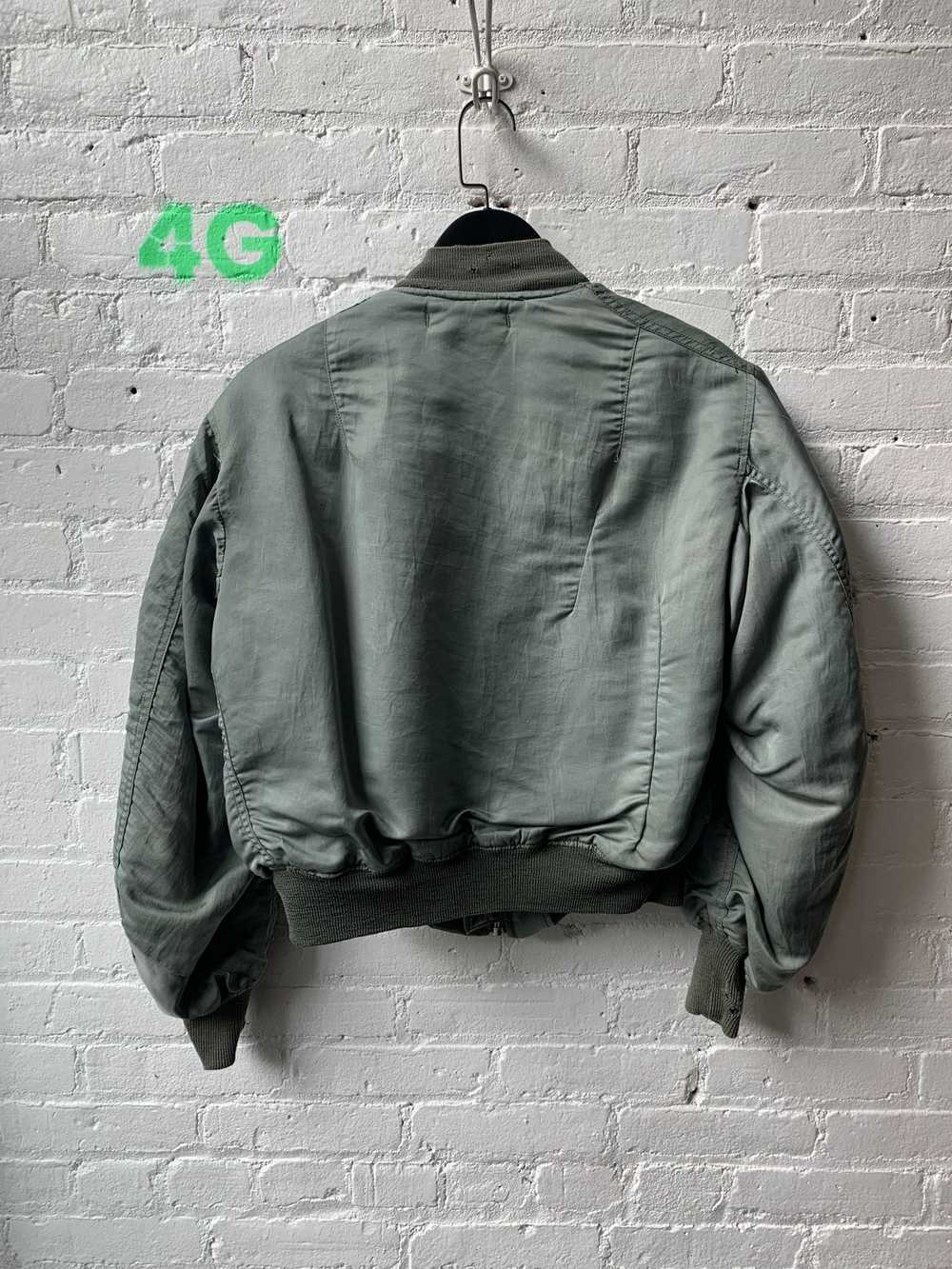 Vintage Vintage military Olive Flight Bomber Sz S - image 3