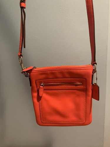 Coach red orange dome satchel crosshatch-NEW – A Second Look 2
