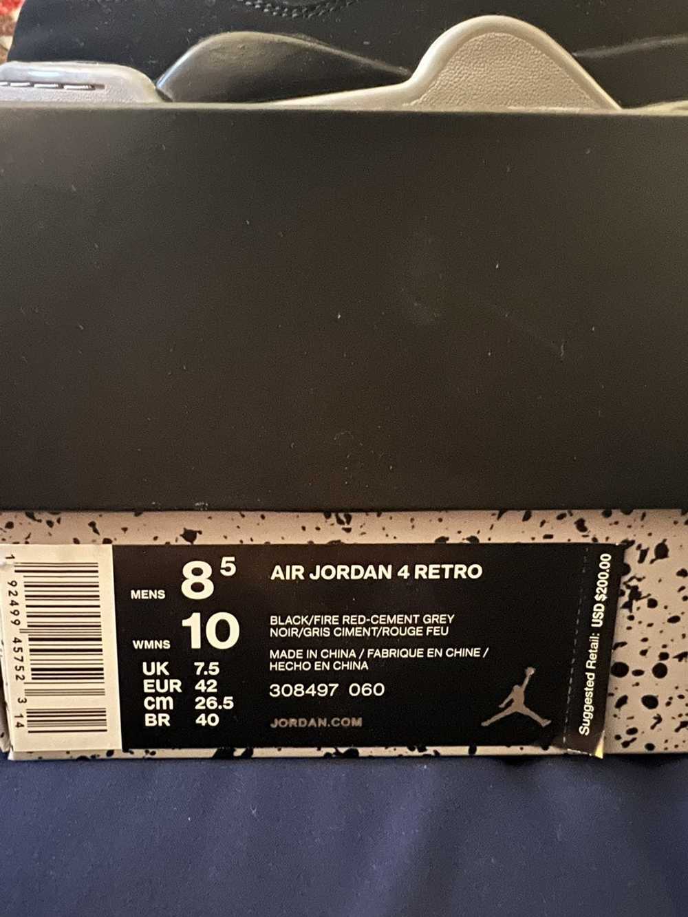 Jordan Brand Jordan 4 Retro Bred 2019 - image 5