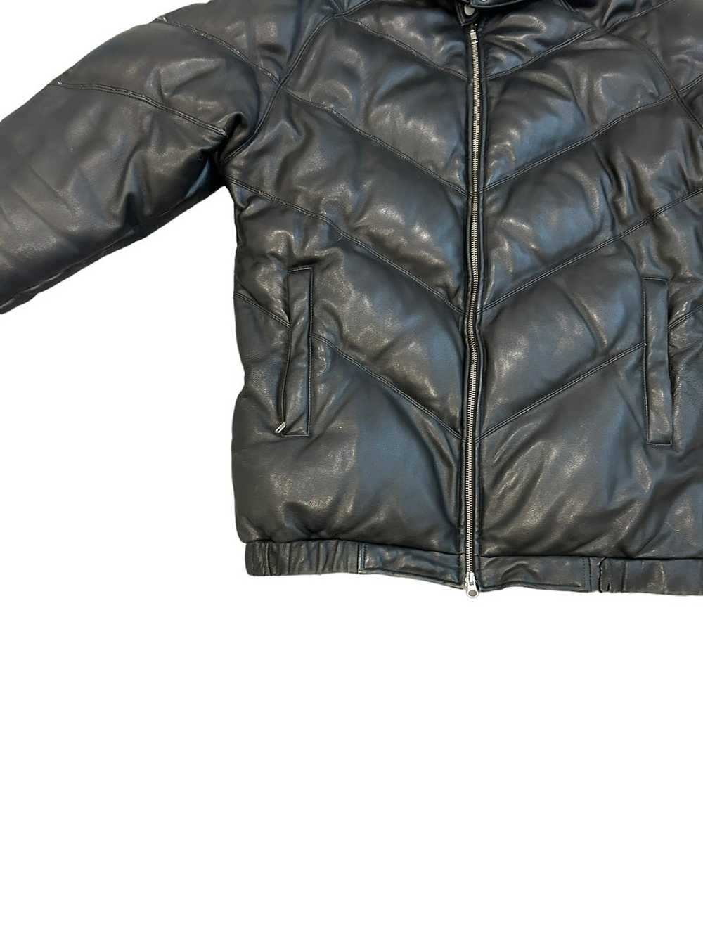 Supreme LEATHER DIWN JACKET / PUFFER - image 2