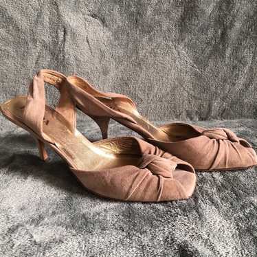 Prada PRADA Suede Leather Heels Woman’s Shoes - image 1
