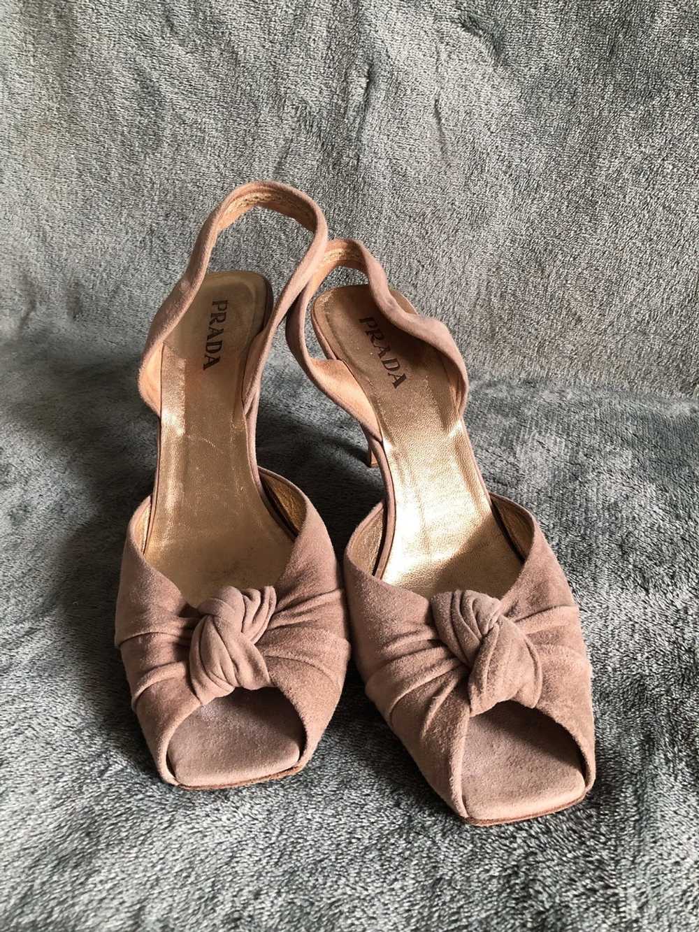 Prada PRADA Suede Leather Heels Woman’s Shoes - image 2