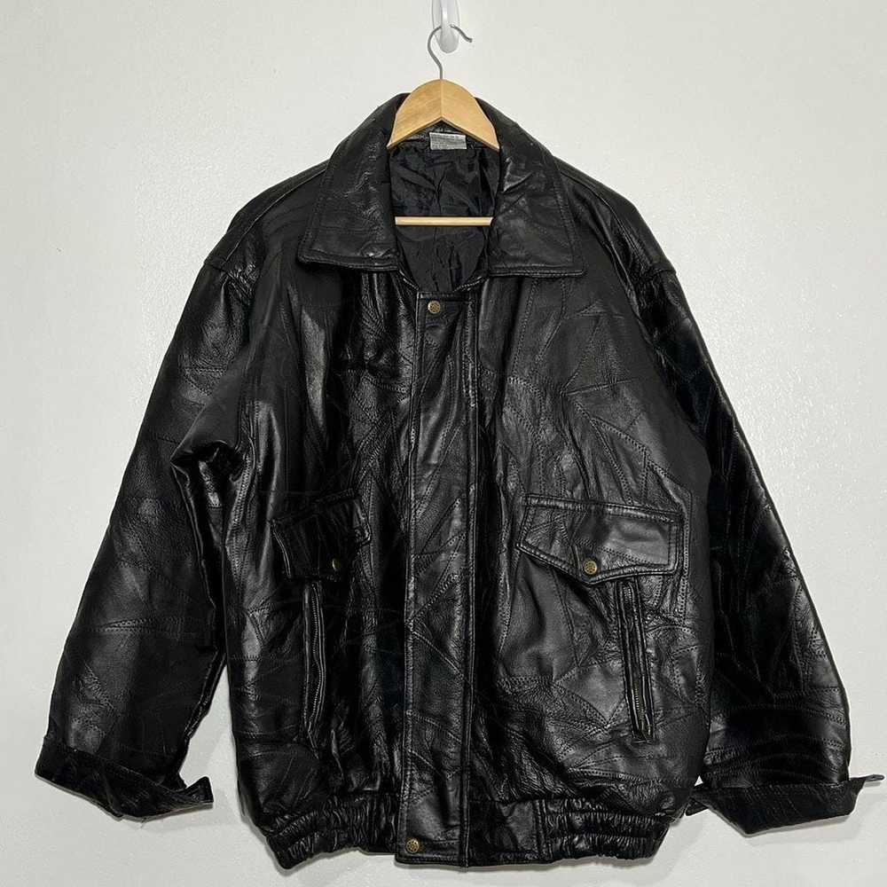 Streetwear × Vintage vintage flight path leather … - image 1