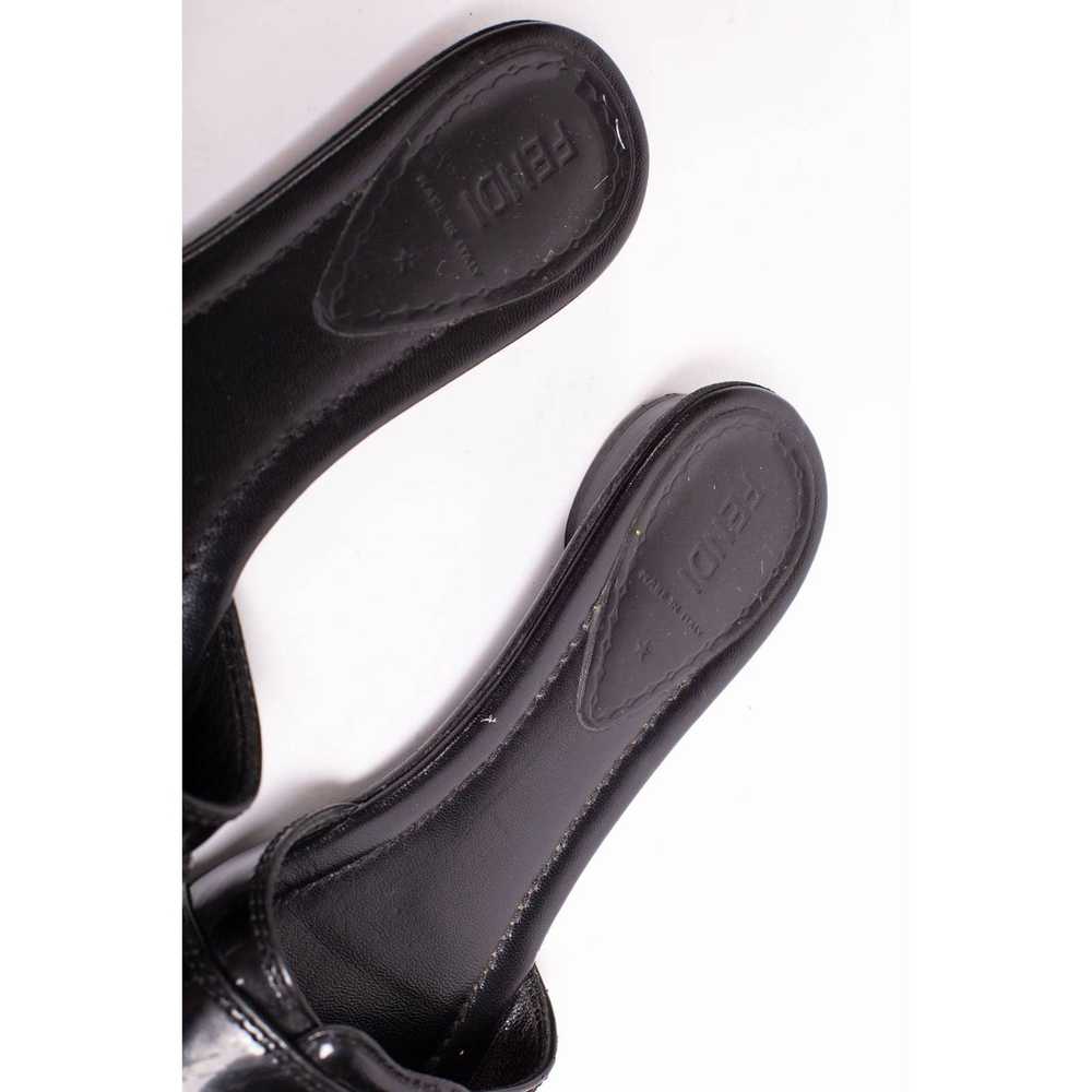 Fendi Vintage FENDI Black Patent Leather B Buckle… - image 6