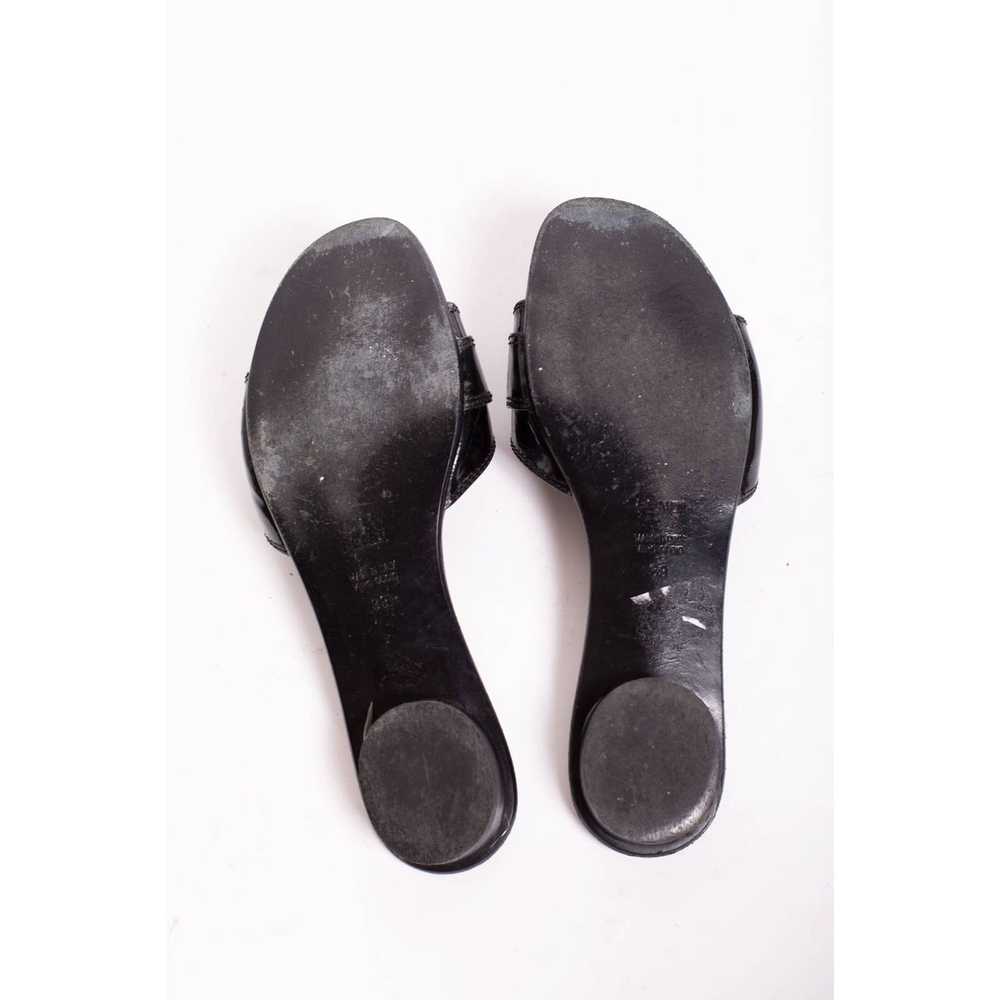 Fendi Vintage FENDI Black Patent Leather B Buckle… - image 7
