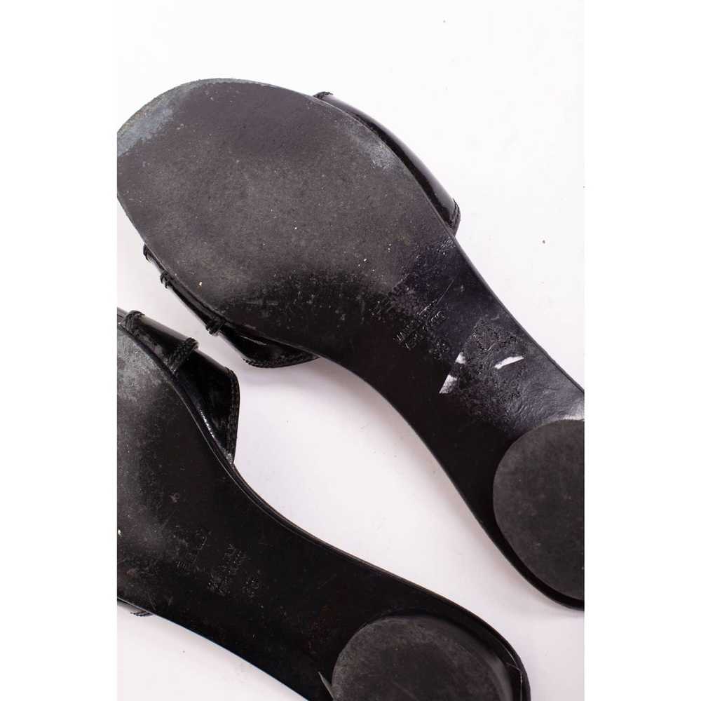 Fendi Vintage FENDI Black Patent Leather B Buckle… - image 8