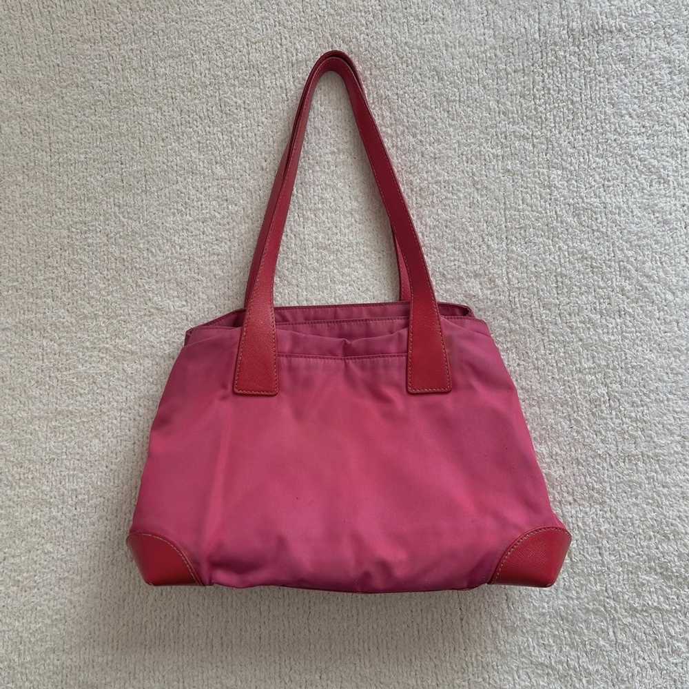 Prada 2000s authentic vintage pink & red nylon pr… - image 3