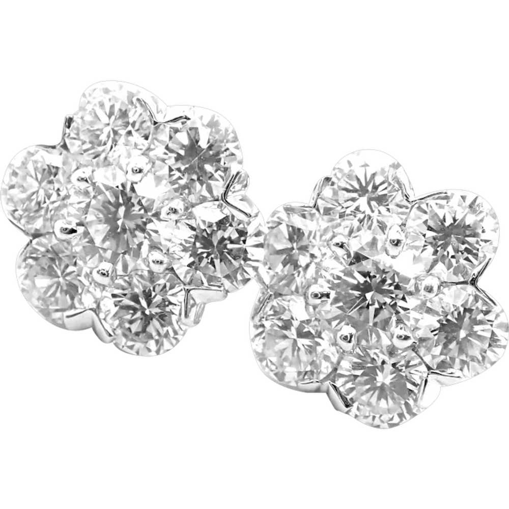 Authentic! Van Cleef & Arpels 18k White Gold Larg… - image 1