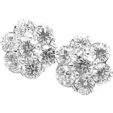 Authentic! Van Cleef & Arpels 18k White Gold Larg… - image 1