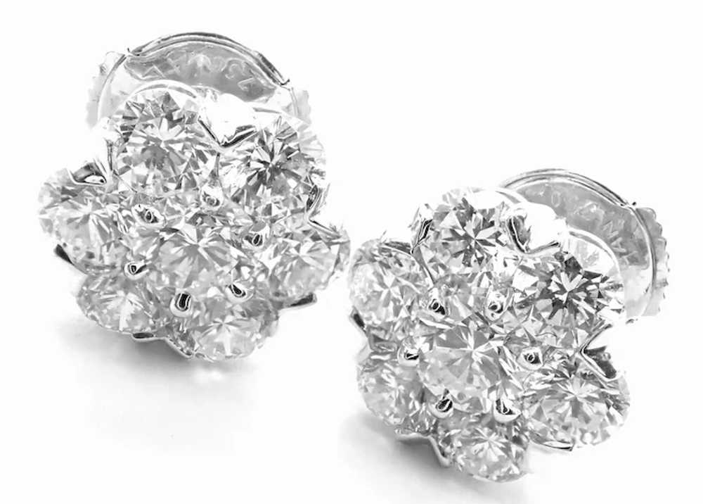 Authentic! Van Cleef & Arpels 18k White Gold Larg… - image 2