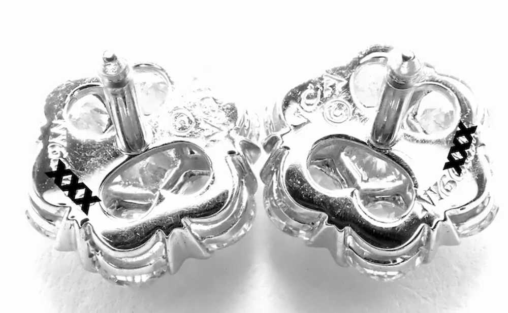 Authentic! Van Cleef & Arpels 18k White Gold Larg… - image 5