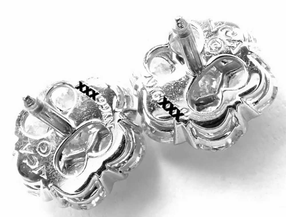 Authentic! Van Cleef & Arpels 18k White Gold Larg… - image 7