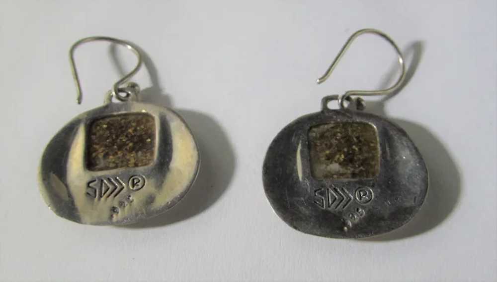 Native American Sterling Silver Earrings for Pier… - image 11