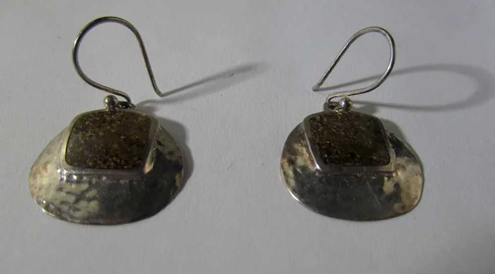 Native American Sterling Silver Earrings for Pier… - image 5