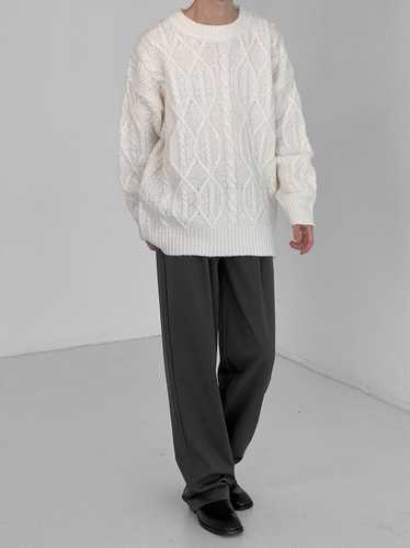 Coloured Cable Knit Sweater × Streetwear × Vintag… - image 1