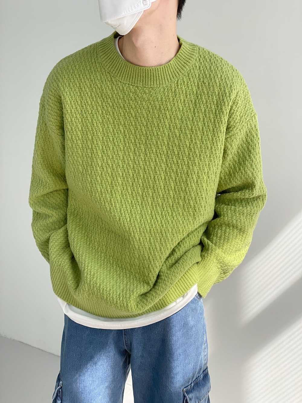 Coloured Cable Knit Sweater × Streetwear × Vintag… - image 3