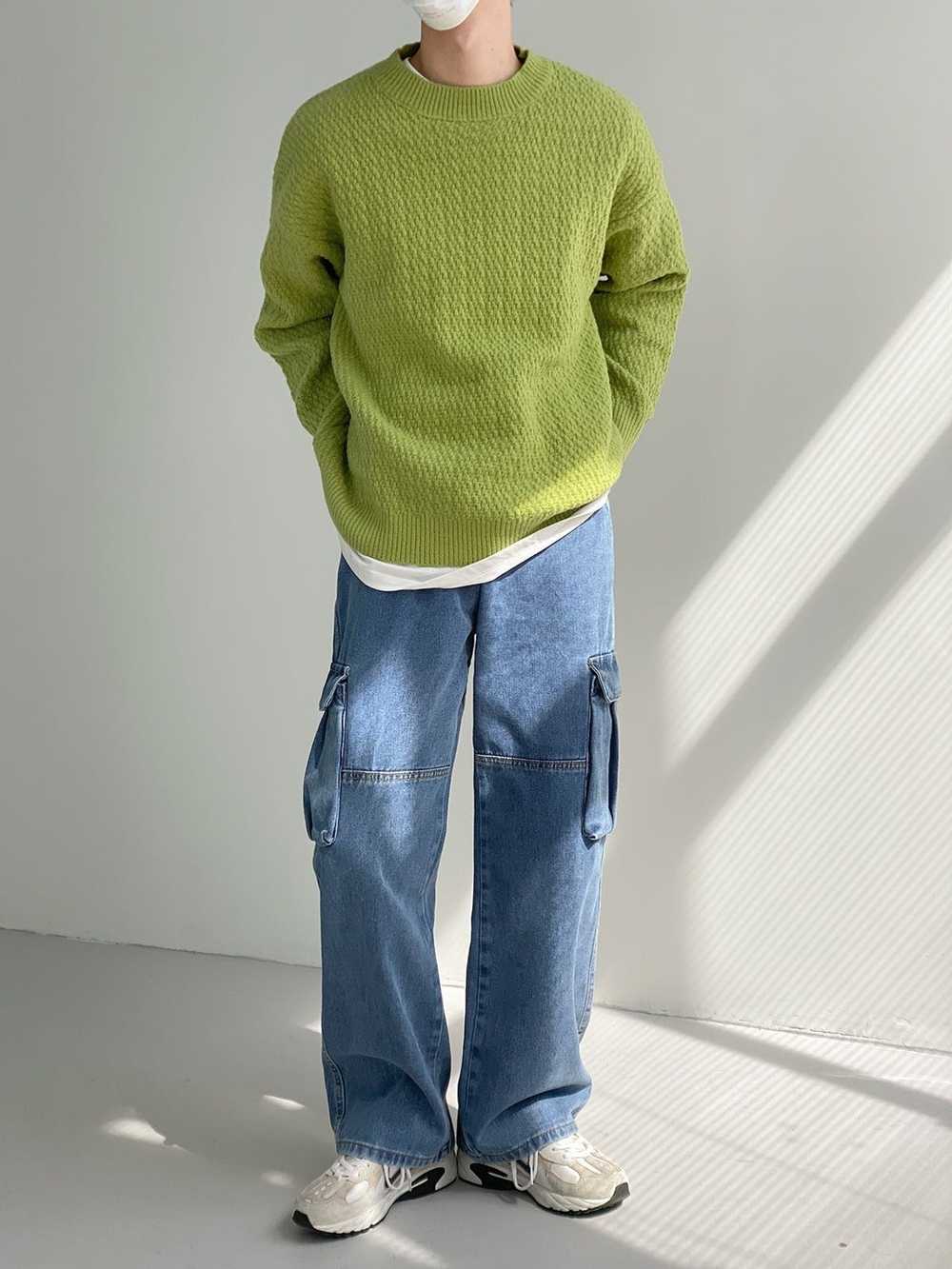 Coloured Cable Knit Sweater × Streetwear × Vintag… - image 8