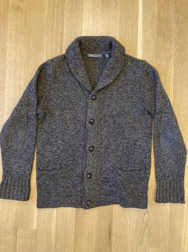 Vince Vince Marled Brown Shawl Cardigan Sweater