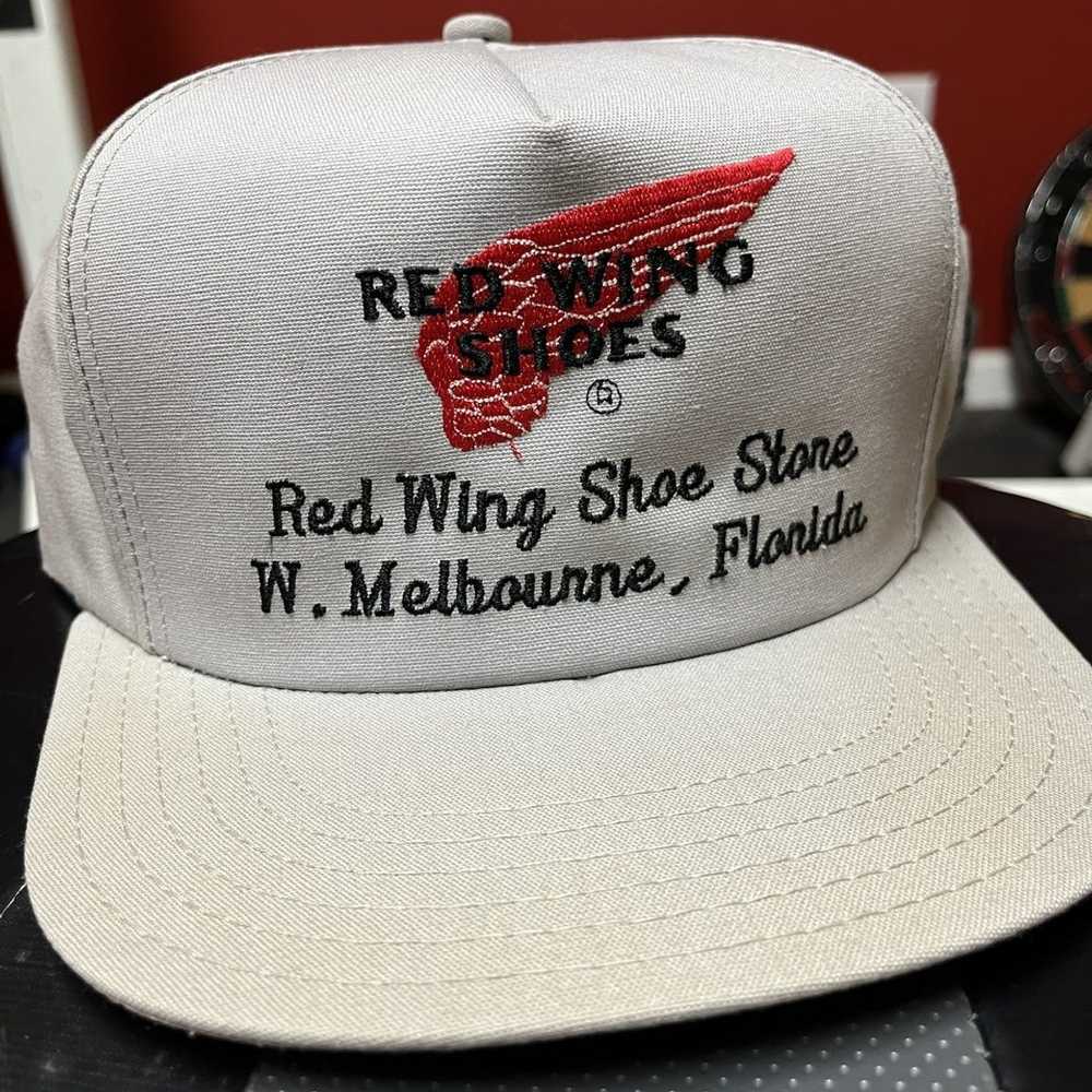 Vintage red wing shoes hat trucker hat  Red wing shoes, Wing shoes,  Trucker hat