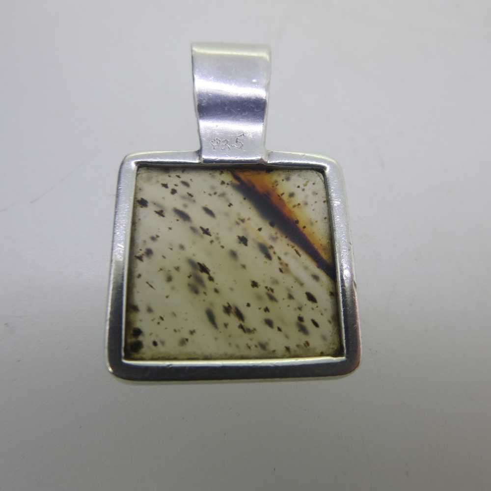 Sterling Silver Picture Agate Pendant - image 4