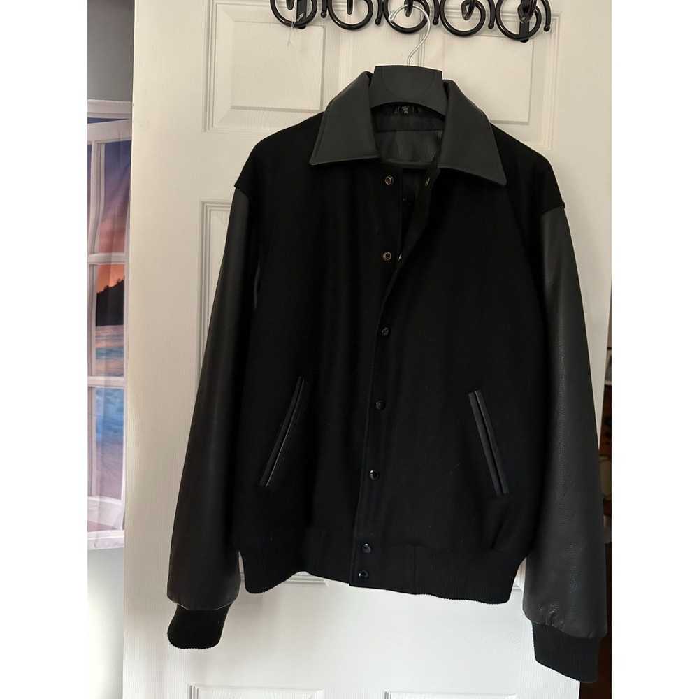 Unbrnd Custom made leather sleeve bomber style me… - image 2