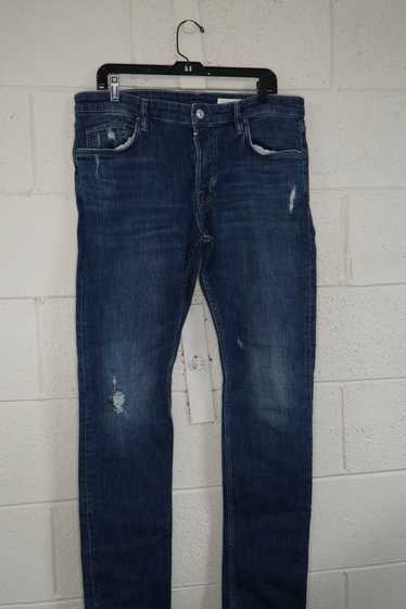 Allsaints AllSaints "Cigarette" Distressed Blue Je